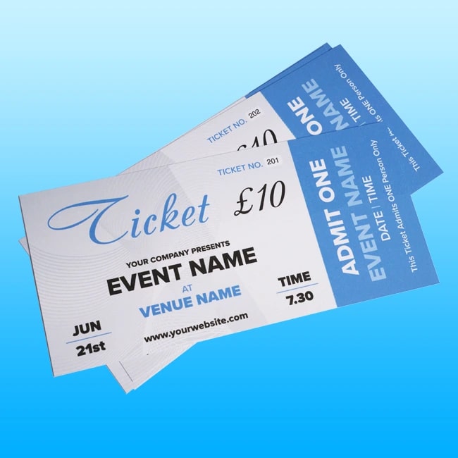 Tickets Printing Lancaster